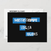 Mississippi Delta Blues Postcard Postkarte (Vorne/Hinten)
