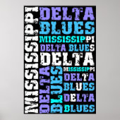MISSISSIPPI DELTA BLUES POSTER (Vorne)