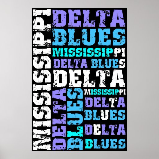 MISSISSIPPI DELTA BLUES POSTER (Vorne)