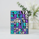 MISSISSIPPI DELTA BLUES POSTKARTE (Stehend Vorderseite)