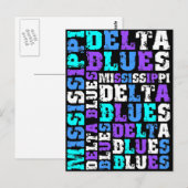 MISSISSIPPI DELTA BLUES POSTKARTE (Vorne/Hinten)