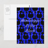 Mississippi Delta Blues Postkarte (Vorne/Hinten)