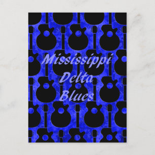 Mississippi Delta Blues Postkarte
