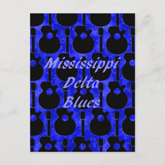 Mississippi Delta Blues Postkarte (Vorderseite)