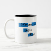 Mississippi-DeltaBlues-Kaffee-Tasse Zweifarbige Tasse (Links)