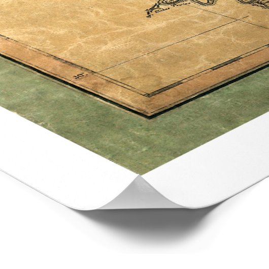 Mississippi Early Map von Melish 1820 Poster (Ecke)