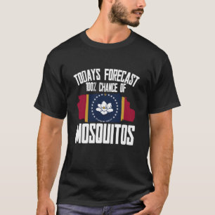 Mississippi-Erbe Magnolie Mississippi-Flagge Mücke T-Shirt