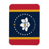 Mississippi Flag 2020 Magnet (Vertikal)