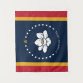 Mississippi Flag 2020 Neu Wandteppich (Vorderseite)