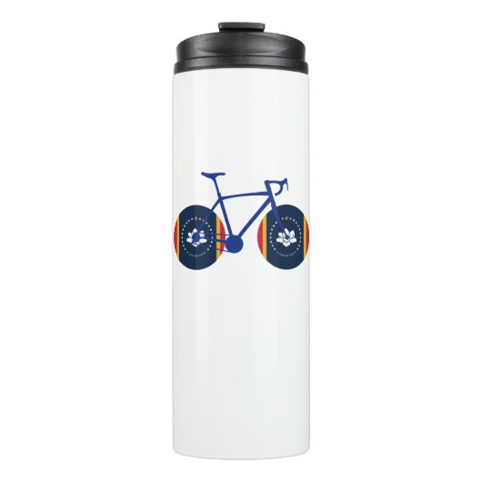 Mississippi Flag Cycling Thermosbecher (Vorderseite)