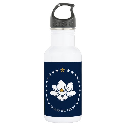 Mississippi Flag Liberty Bottle Edelstahlflasche (Vorderseite)