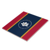 Mississippi-Flagge auf Fliese (Seite)