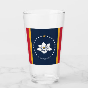 Mississippi-Flagge - Neue Magnolien-Flagge Glas