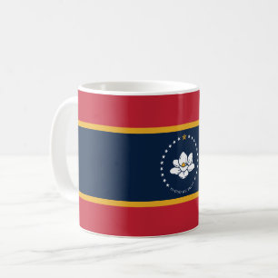 Mississippi-Flagge - Neue Magnolien-Flagge Kaffeetasse