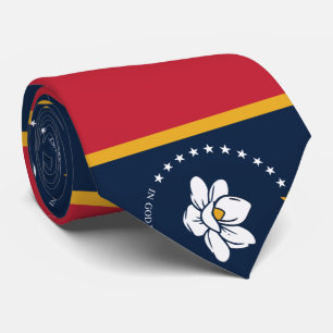 Mississippi-Flagge - Neue Magnolien-Flagge Krawatte