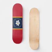 Mississippi-Flagge Skateboard (Vorderseite)