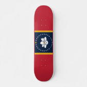 Mississippi-Flagge Skateboard (Vorne)