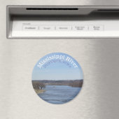 Mississippi Fluss, Dubuque Iowa Souvenir Magnet (In Situ (Geschirrspüler))