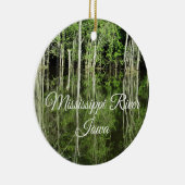 Mississippi Fluss Iowa Banks Keepake Ornament (Rechts)