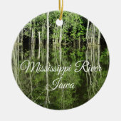 Mississippi Fluss Iowa Banks Keepake Ornament (Vorne)