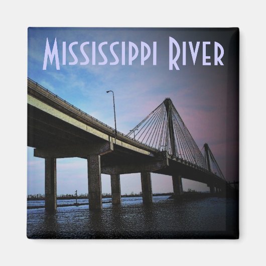 Mississippi-Fluss Magnet (Vorne)