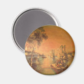 Mississippi-Fluss-Magnet Magnet (Vorderseite/Rückseite)