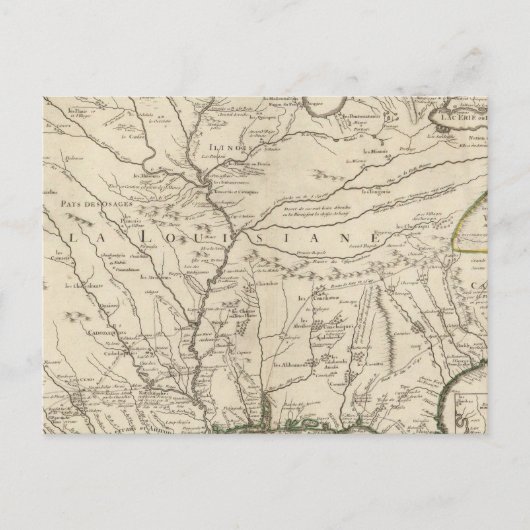 Mississippi-Fluss Postkarte (Vorderseite)