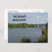 Mississippi-Fluss Postkarte (Vorne/Hinten)
