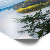 Mississippi Fluss und Wälder im Herbst Fotodruck (Ecke)