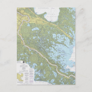 Mississippi Fluss Venedig nach New Orleans Seven Postkarte
