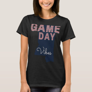 Mississippi Football Game Day Vibes Fall Tailgate T-Shirt