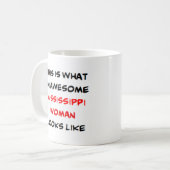 Mississippi-Frau, großartig Kaffeetasse (Vorderseite Links)