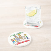 Mississippi Funny Trailer Park Sandstone Untersetz Getränkeuntersetzer (Seite)