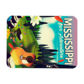 Mississippi für Abenteuer Magnet (Horizontal)