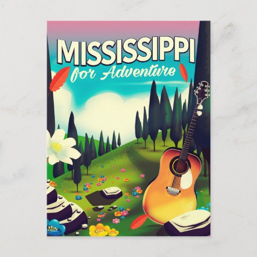 Mississippi für Abenteuer Postkarte (Vorderseite)