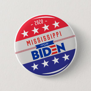 MISSISSIPPI für Joe Biden für Präsident 2020 Button