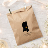 Mississippi Gastgeschenk Hochzeit Leckerei Säcke, Geschenktütchen (Ausgeschnitten)