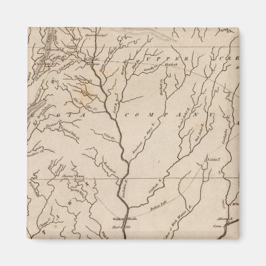 Mississippi-Gebiet 4 Magnet (Vorne)