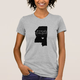 Mississippi Geborenes und erhöhtes Staat T-Shirt