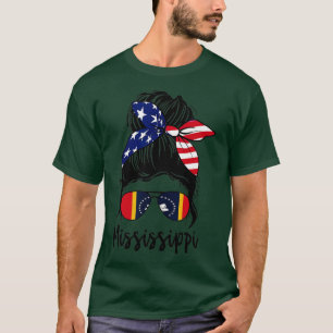 Mississippi Girl Mississippi Flag Staat Girlfriend T-Shirt