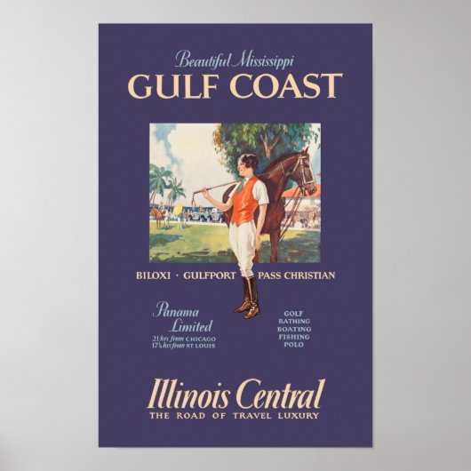 Mississippi Golf Coast Travel Poster (Vorne)