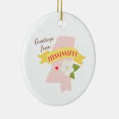Mississippi Greetings Keramik Ornament (Rechts)