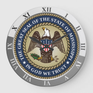 Mississippi Große Wanduhr