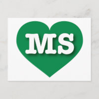 Mississippi Grünes Herz - I Liebe MS