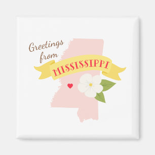 Mississippi-Grüße Magnet