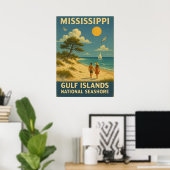 Mississippi Gulf Islands National Seashore V01 Poster (Heimbüro)