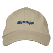 Mississippi Hat Bestickte Kappe (Vorderseite)