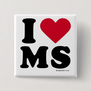 MISSISSIPPI - "ICH LIEBE-MITGLIEDSTAAT" "ICH LIEBE BUTTON