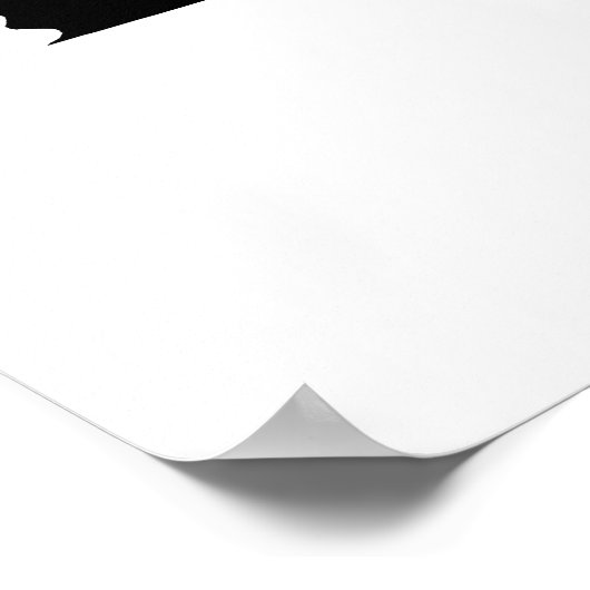 Mississippi in Schwarz und Weiß Poster (Ecke)