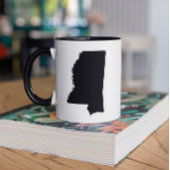 Mississippi in Schwarz und Weiß Tasse